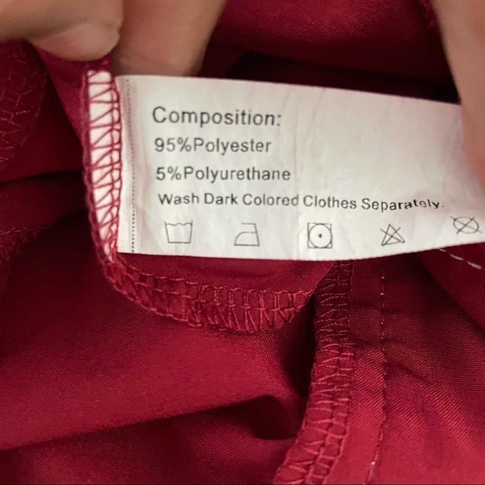 Dressfo Asymmetrical Button Sweetheart Red Dress Women's Size M Party Retro - Picture 5 of 9
